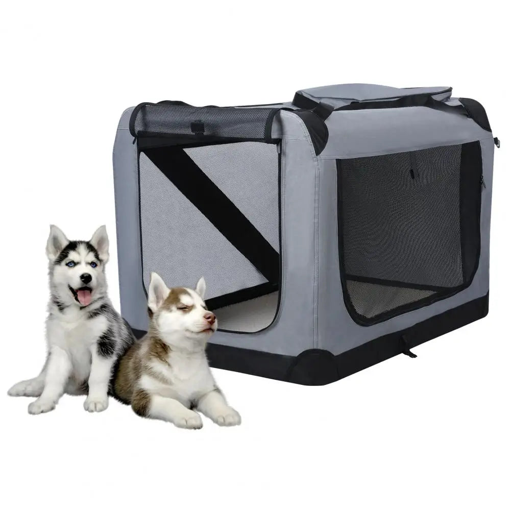 Portable Dog Carrier Bag Pet Car Travel Crates Vehicle Folding Soft Bed Collapsible Kennel House