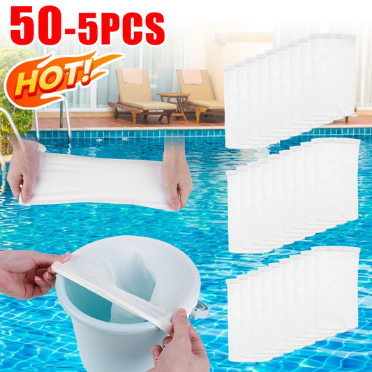 Jaysuing Pool Skimmer Socks Debris Leaves Mesh Bags
