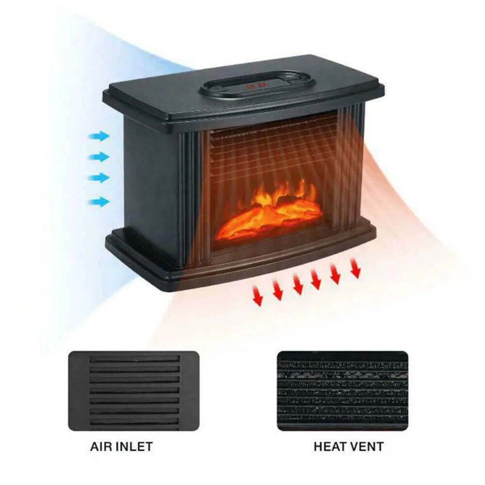 Fireplace Decorative Lantern With Flame Effect Touch Switch