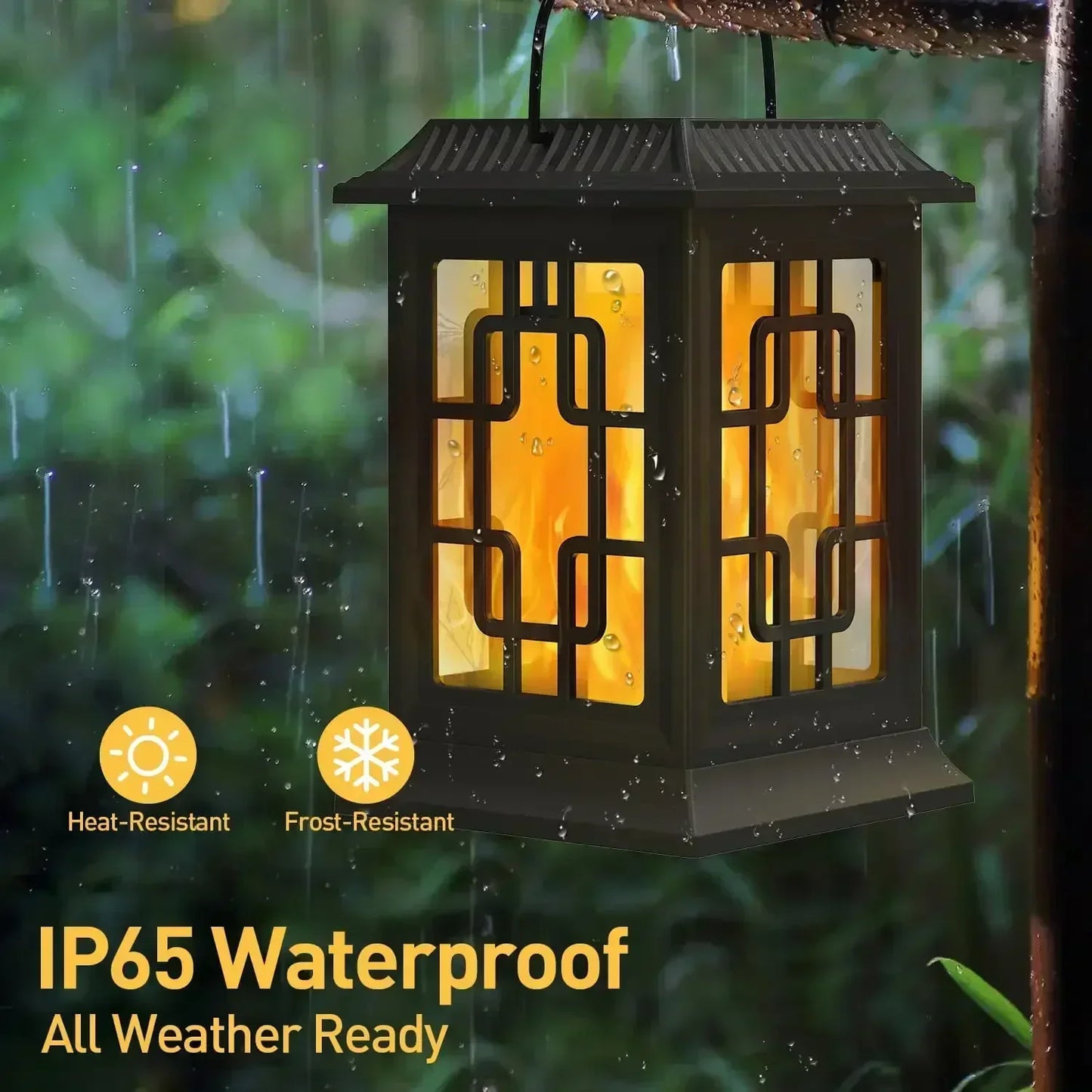 SZRSTH IP65 Solar Hanging Lantern Lights For Patio And Pathway