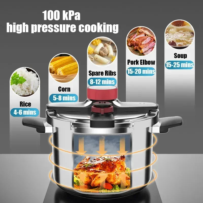 Stainless Steel Pressure Cooker Explosionproof Kitchen