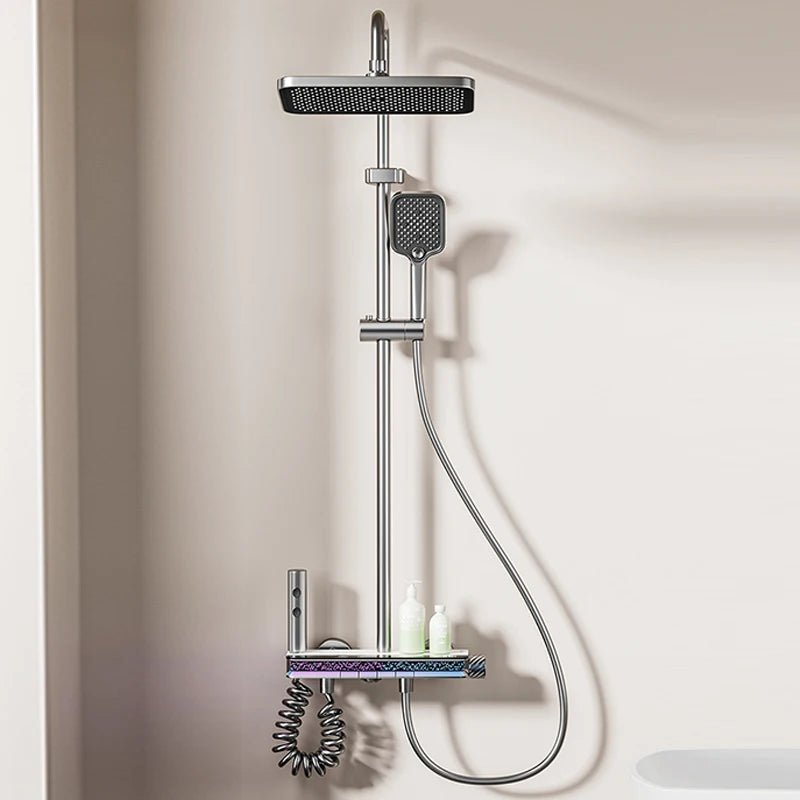 Yuki Digital Display Shower Set With Starry Sky Light