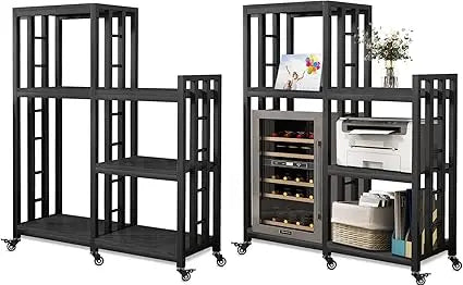 BRIGHTSHOW Free Standing Baker Rack With Wheels Kitchen