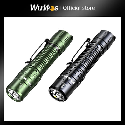 Wurkkos TD02 Tactical Flashlight 2000 Lumen USB Type C EDC