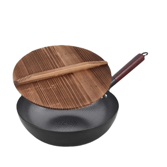 Zhangqiu Iron Wok Nonstick Flat Bottom Induction Cooking