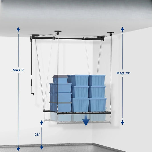 Hign Concerned Garage Ceiling Storage Rack Heavy Duty