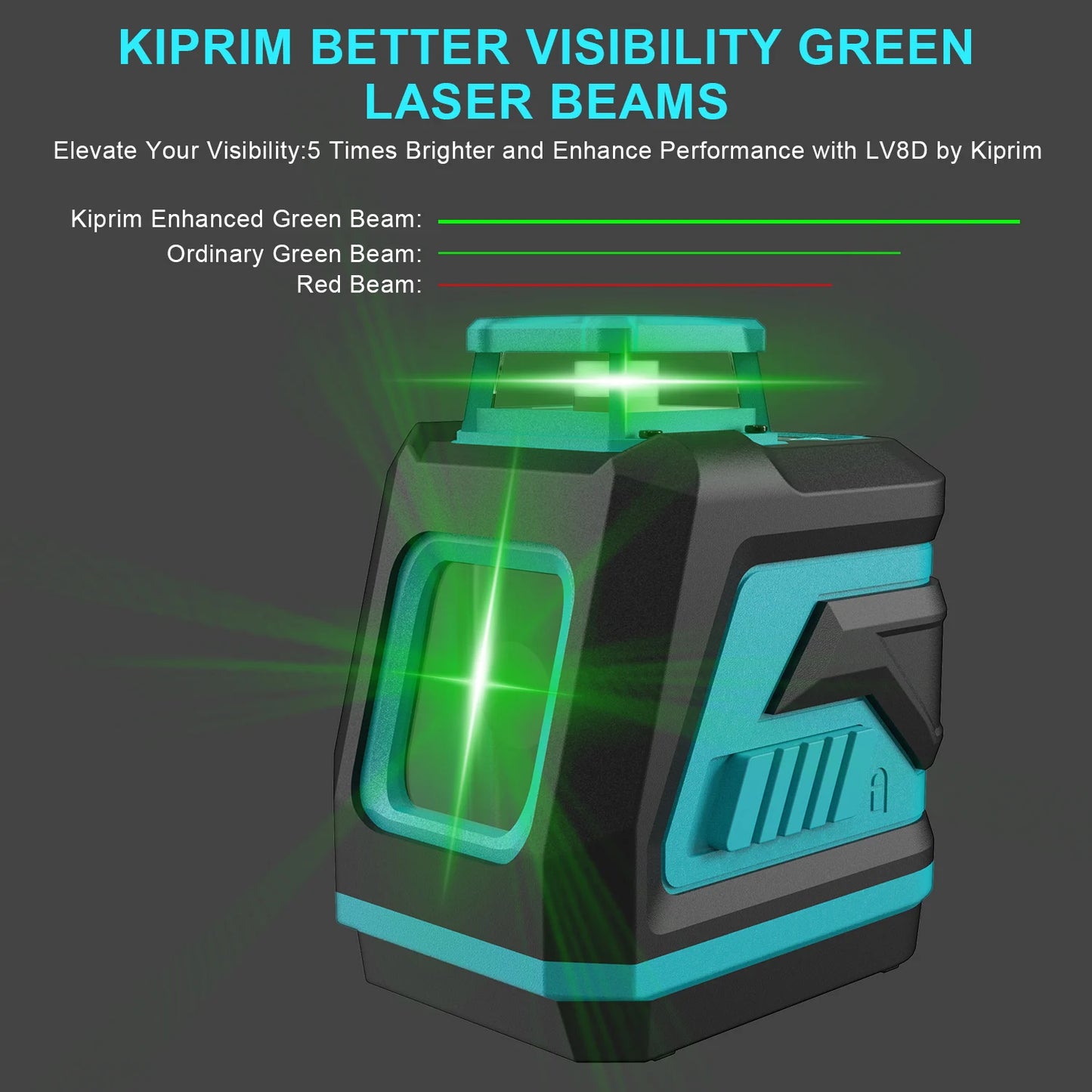 Kiprim Automatic Cross Laser Level With Two To Five Lines