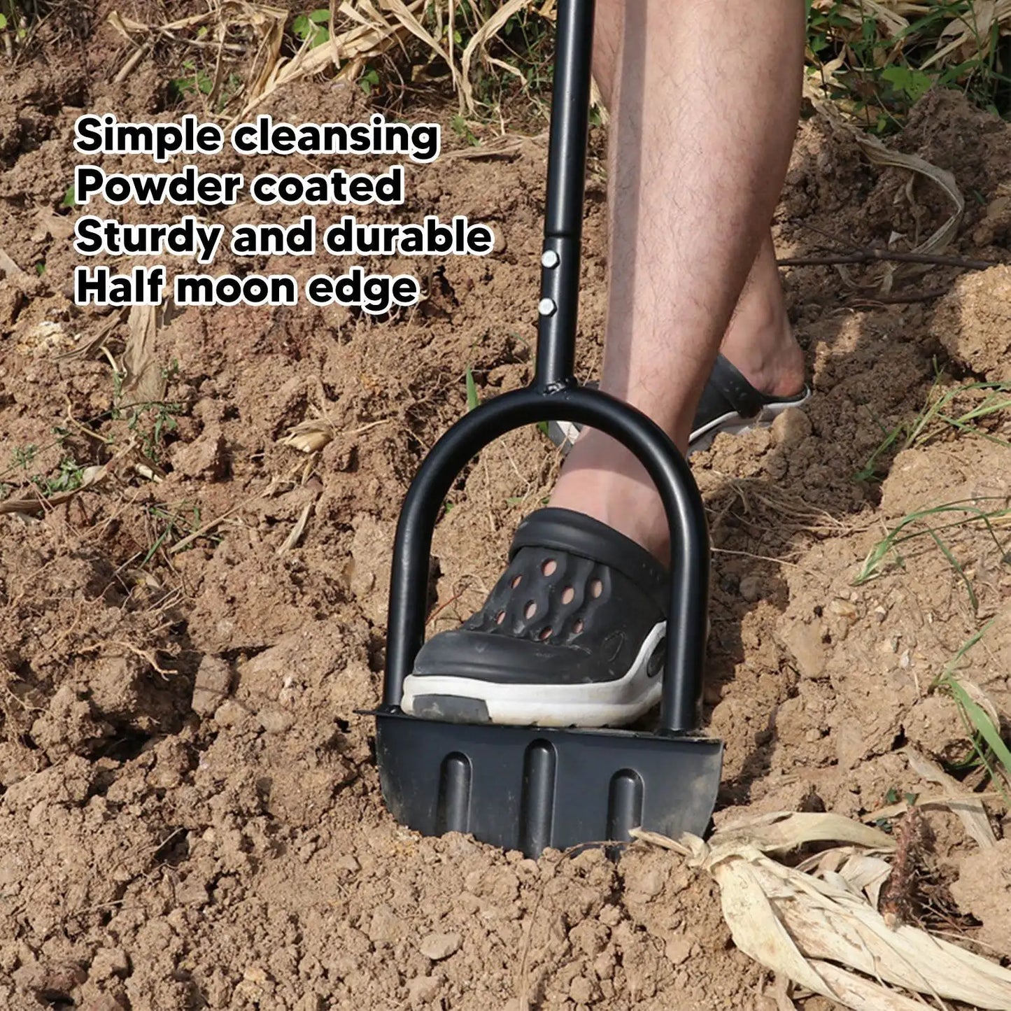 ZJCHAO Half Moon Lawn Edger Shovel Manual Garden Tool