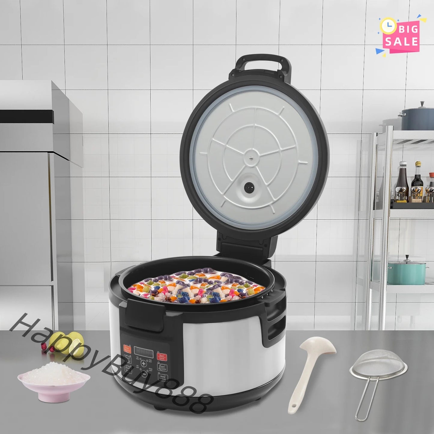 Electric Bubble Tea Rice Cooker For Sago Pearl Milk Tea