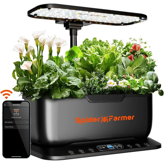 SmartG12 Hydroponics Growing System, 12 Pods Indoor Garden with 36W LED Grow Light Full-Spectrum, APP & WiFi Controlled