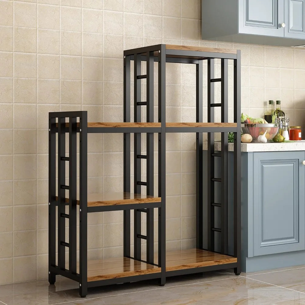 Brightshow Kitchen Storage Shelf Bakers Rack 6 Tier