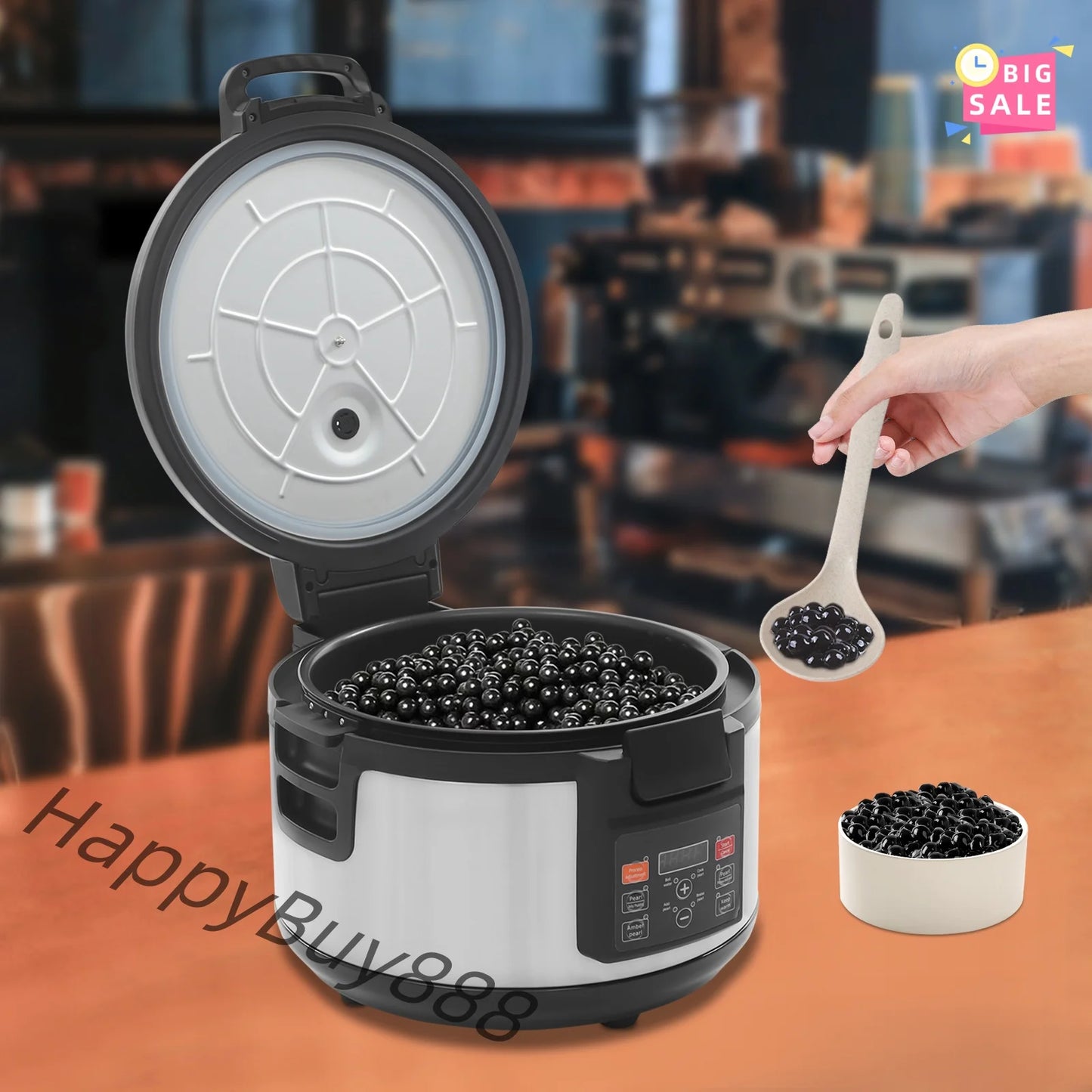Electric Bubble Tea Rice Cooker For Sago Pearl Milk Tea