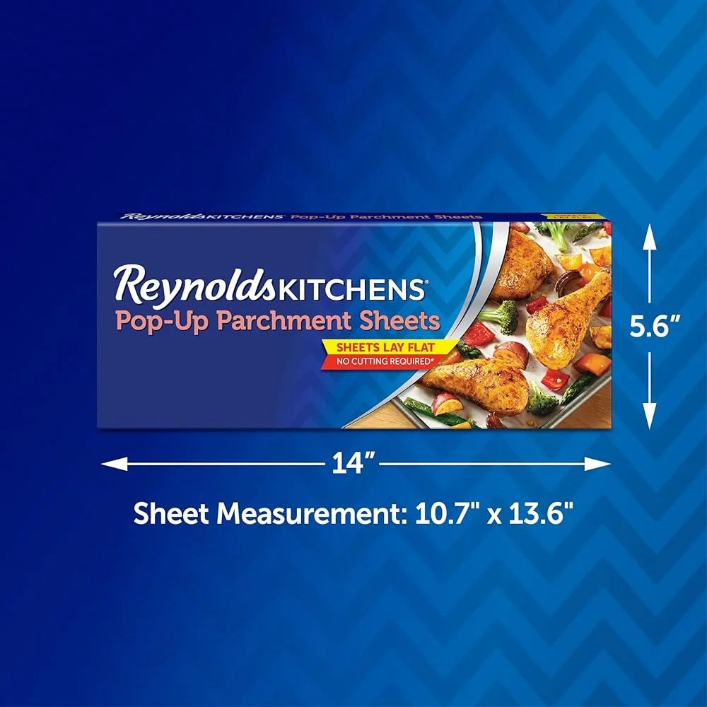 Pre-Cut Parchment Paper Sheets 10.7x13.75 Inch Non-Curling Lay Flat Baking Sheets 120 Count Kitchen Supplies Cooking Essentials
