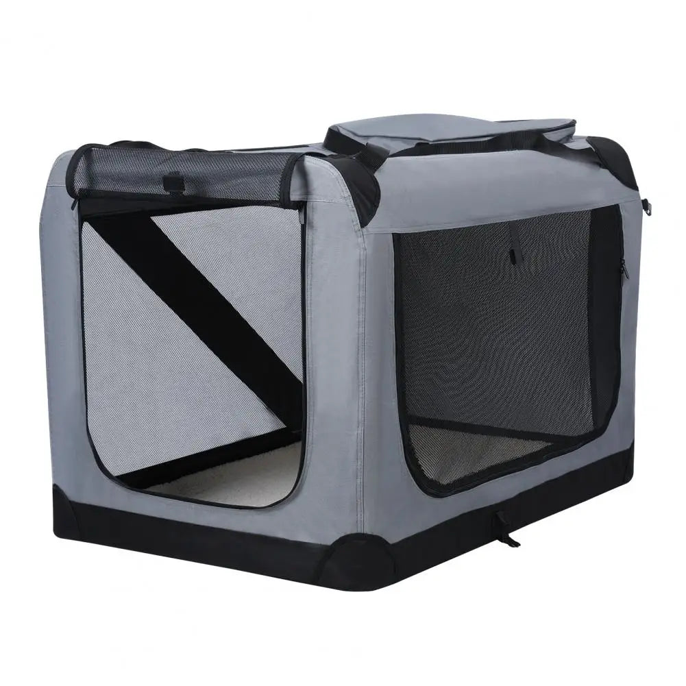 Portable Dog Carrier Bag Pet Car Travel Crates Vehicle Folding Soft Bed Collapsible Kennel House