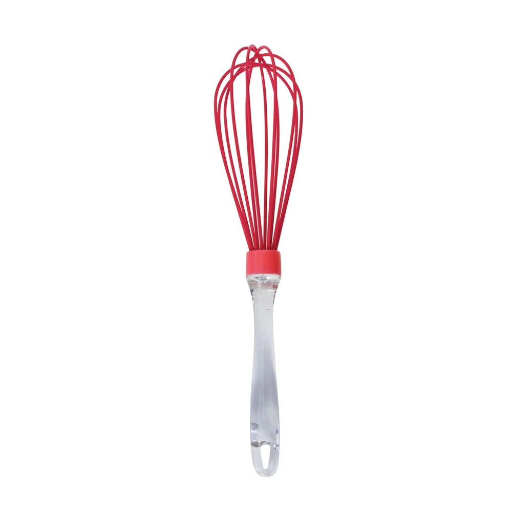 4-Piece Silicone Kitchen Utensil Set Whisk Spatula Spoon Brush Heat Resistant Dishwasher Safe Essential Cooking Tools