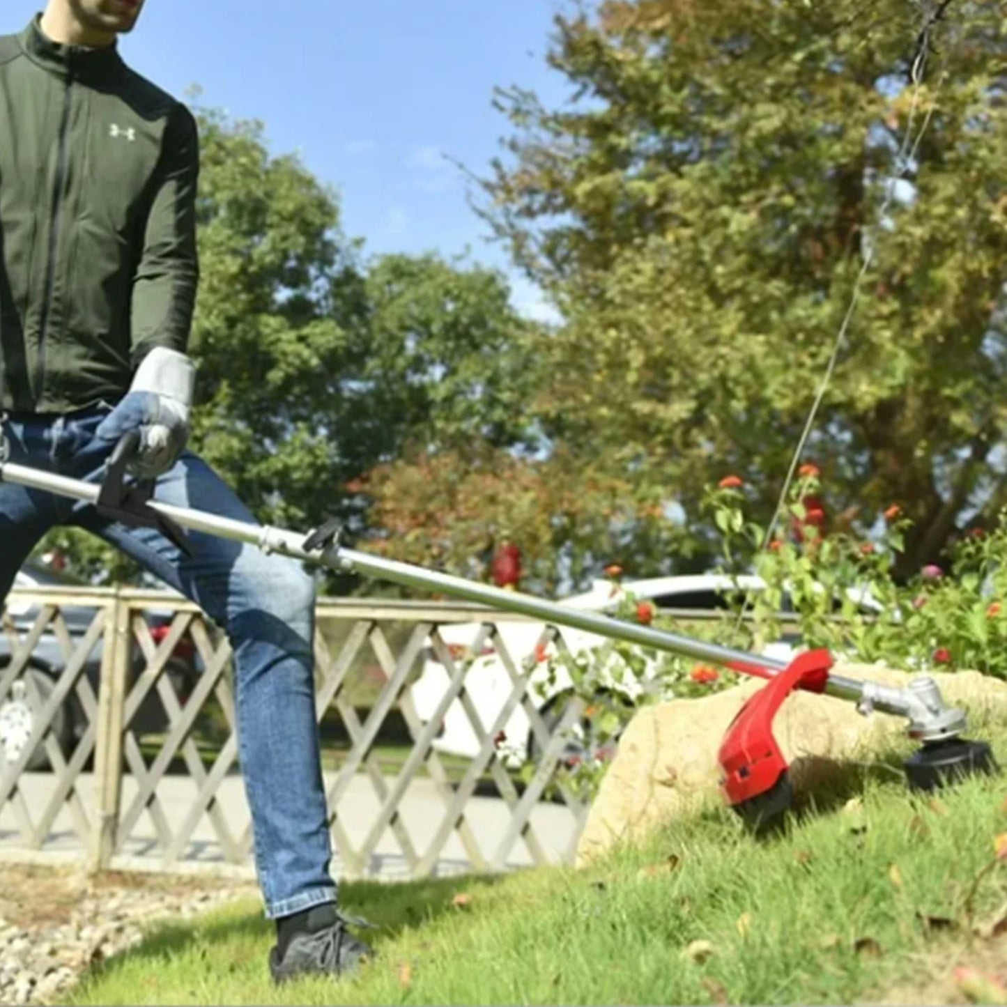 Gas Weed Eater 31cc 4 Stroke Straight Shaft Trimmer