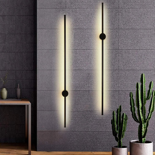 1pcs 40inch LED Linear Wall Lamp, Indoor Long Strip Lighting Fixture IP67 Waterproof Wall Sconce, Wiring Installation Required