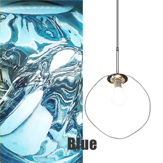 Fengshui Modern Glass Lava Pendant Light For Living Room