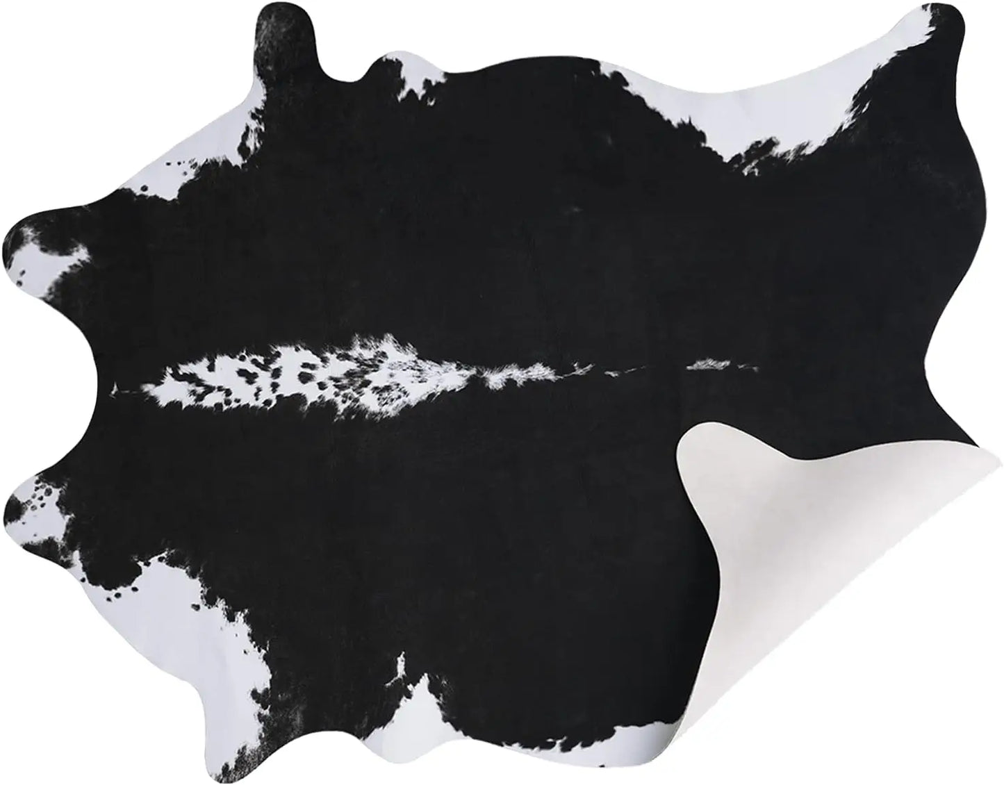 NOAHAS  Faux Fur Animal Cow Hide Carpet,Sturdy and Large Size Cow Print Rugs, Suitable for Bedroom Living Room Western Decor
