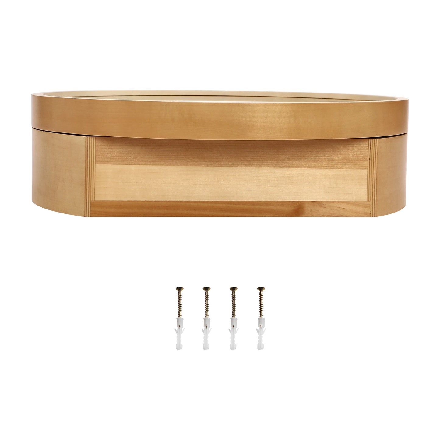 Wall Mounted Mirror Cabinet 2-in-1 Round Mirror Cabinet for Bathroom