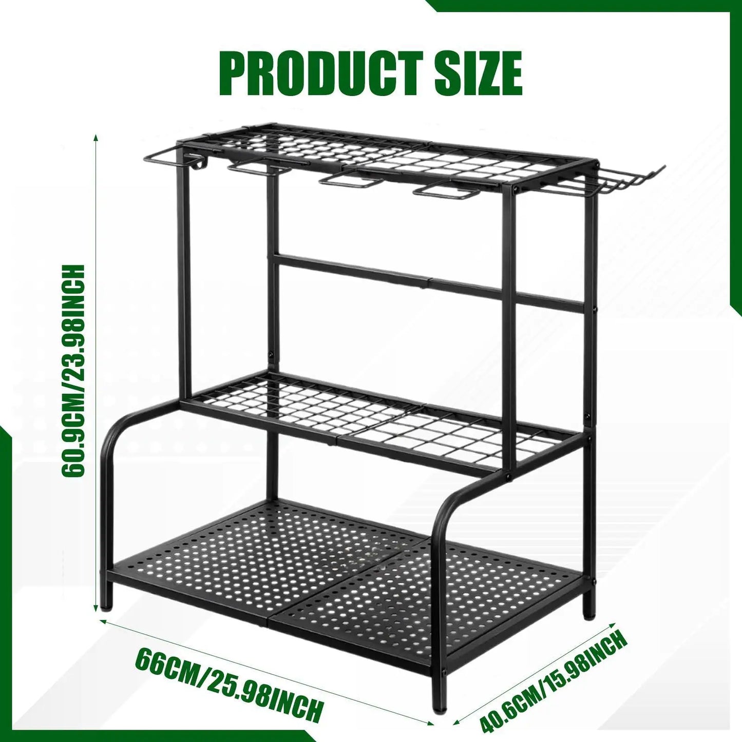 High Concerned Garden Tool Organizer Rack For Garage Yard