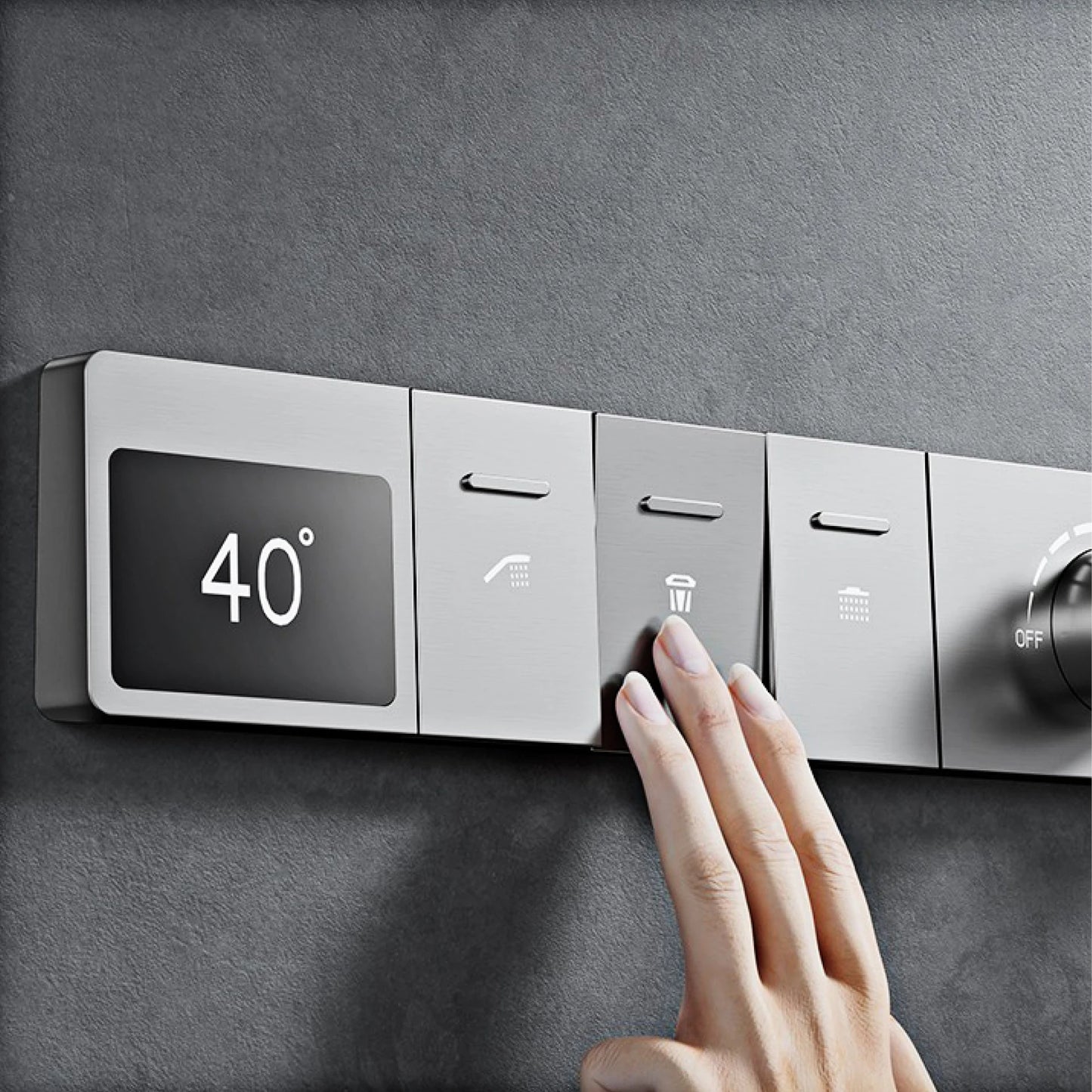 Aitana Luxury Brass Shower System With LED Digital Display