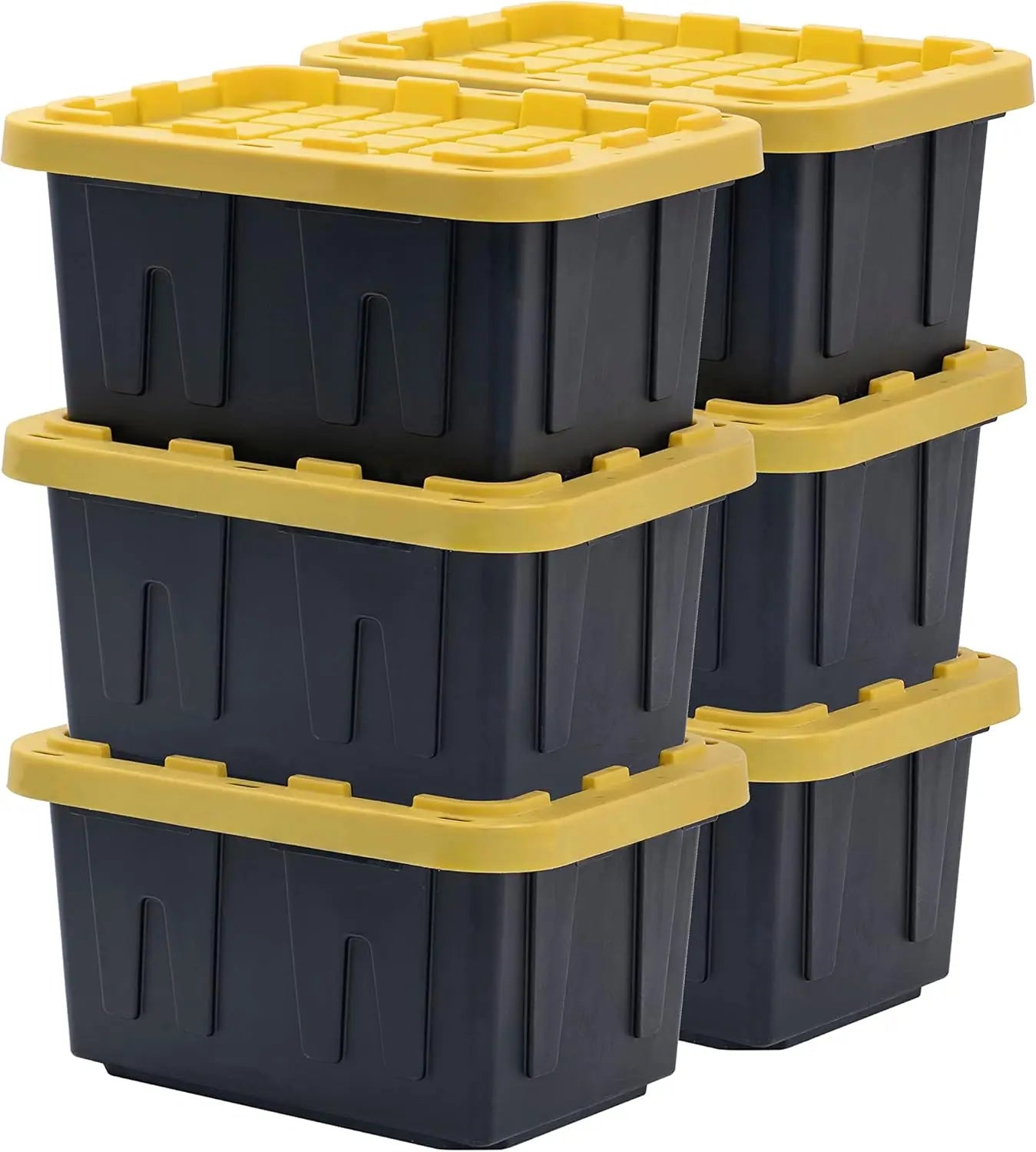 Heavy Duty Storage Container With Snap Tight Lid Weather Resistant