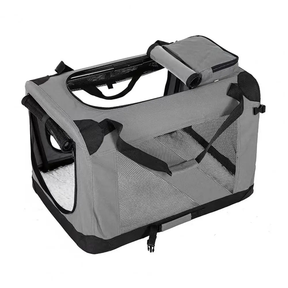 Portable Dog Carrier Bag Pet Car Travel Crates Vehicle Folding Soft Bed Collapsible Kennel House