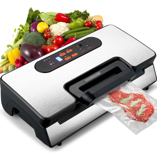 SucceBuy 90KPa 130W Vacuum Sealer For Home Kitchen With Bags