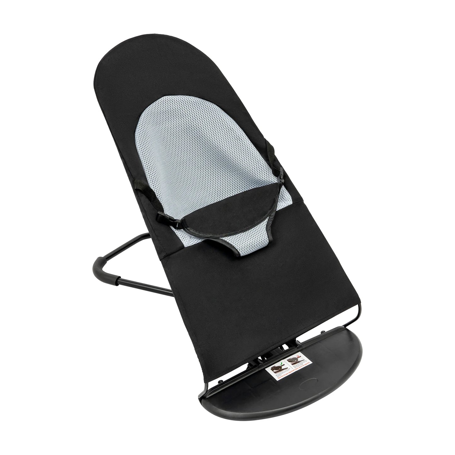 Pet Rocking Chair, Stainless Steel Bracket, Height Adjustable,  Foldable, Portable Puppy Rocker Bed with Anti-slip Pads for Home